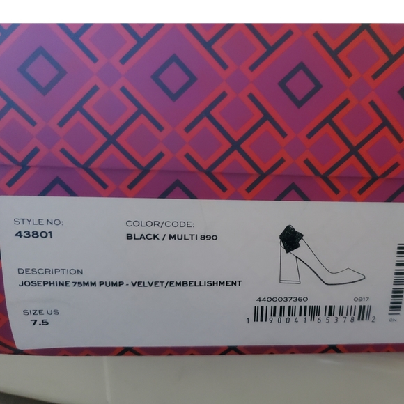 Tory burch black velvet rhinestone bow pump - Picture 5 of 5